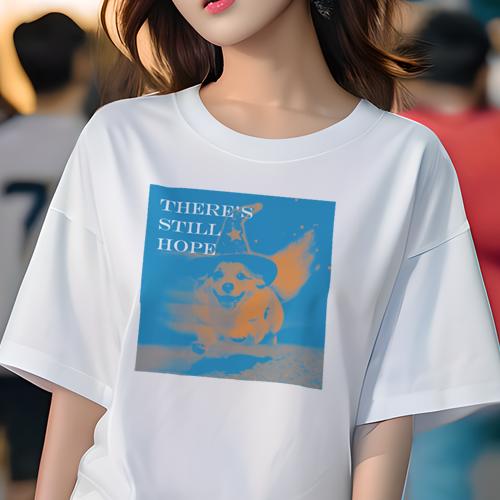 Tシャツ レディース 犬ファン 半袖 春夏 犬柄 プリント カジュアル かわいい 人間用 フィットネス ダンス 魔法使いの帽子 ウェルシュコーギー 希望 笑顔 青い背景 Tシャツ レディース 犬ファン 半袖 春夏 犬柄 プリント カジュアル かわいい 人間用 フィットネス ダンス 魔法使いの帽子 ウェルシュコーギー 希望 笑顔 青い背景