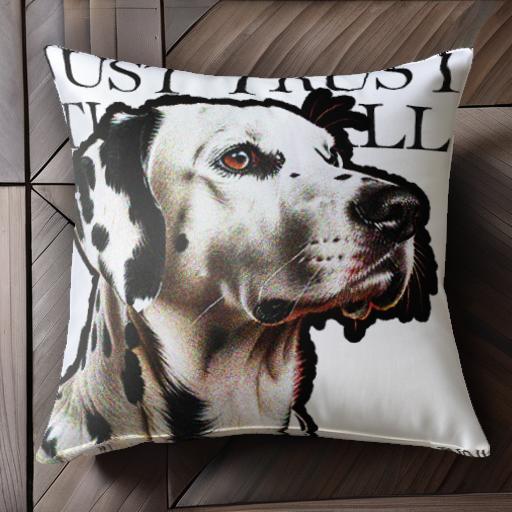文字 ダルメシアン クッションカバー 45×45cm アニマル柄 おしゃれ 可愛い クッション本体付き 正方形 ..