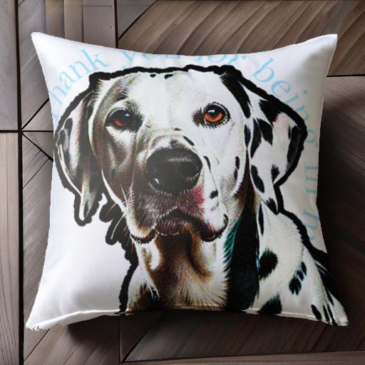 感謝 ダルメシアン ありがとう 犬 スポット ペット クッションカバー 45×45cm アニマル柄 おしゃれ 可愛い クッション本体付き 正方形 犬ファン 感謝 ダルメシアン ありがとう 犬 スポット ペット クッションカバー 45×45cm アニマル柄 おしゃれ 可愛い クッション本体付き 正方形 犬ファン