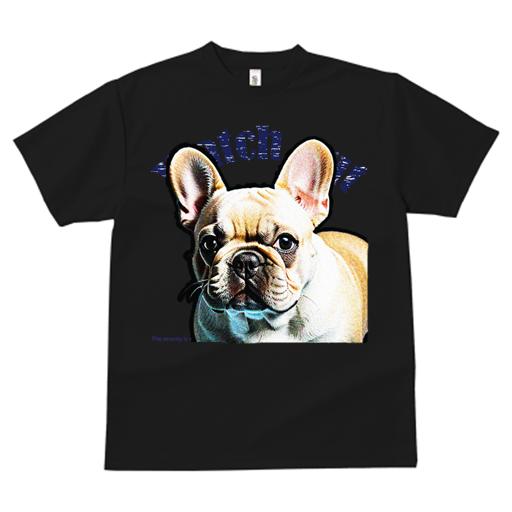 Tシャツ レディース 犬ファン 半袖 春夏 犬柄 プリント カジュアル かわいい 人間用 フィットネス ダンス 注意 フレンチブルドッグ 見守る 可愛い フレンチブル ブルドッグ