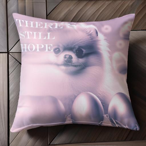 イースターエッグ ポメラニアン 希望 かわいい 幸せ クッションカバー 45×45cm アニマル柄 おしゃれ 可愛い クッション本体付き 正方形 犬ファン イースターエッグ ポメラニアン 希望 かわいい 幸せ クッションカバー 45×45cm アニマル柄 おしゃれ 可愛い クッション本体付き 正方形 犬ファン