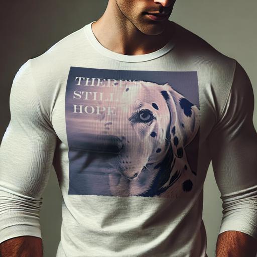 長袖Tシャツ 人間用 メンズ 秋春夏 プリント レジャー アウトドア カジュアル かわいい 犬ファン 希望 ダルメシアン 動物 現実感 夢