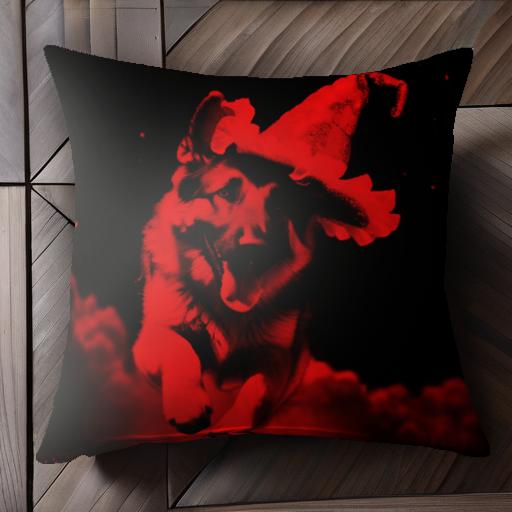 帽子 ジャーマンシェパード 雲 夜空 魔法使い クッションカバー 45×45cm アニマル柄 おしゃれ 可愛い ..