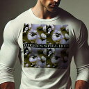 長袖Tシャツ 人間用 メンズ 秋春夏 プリント レジャー アウトドア カジュアル かわいい 犬ファン 希望 その他 スローガン たまご