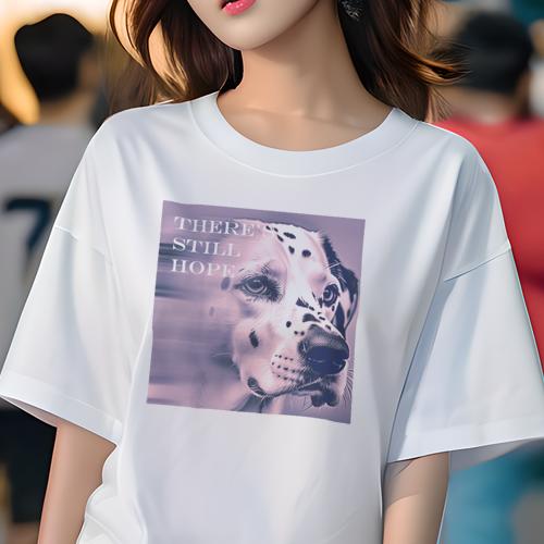 Tシャツ レディース 犬ファン 半袖 春夏 犬柄 プリント カジュアル かわいい 人間用 フィットネス ダンス 希望 ダルメシアン ポジティブ 未来 Tシャツ レディース 犬ファン 半袖 春夏 犬柄 プリント カジュアル かわいい 人間用 フィットネス ダンス 希望 ダルメシアン ポジティブ 未来