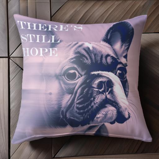 希望 フレンチブルドッグ 言葉 感動 クッションカバー 45×45cm アニマル柄 おしゃれ 可愛い クッション..