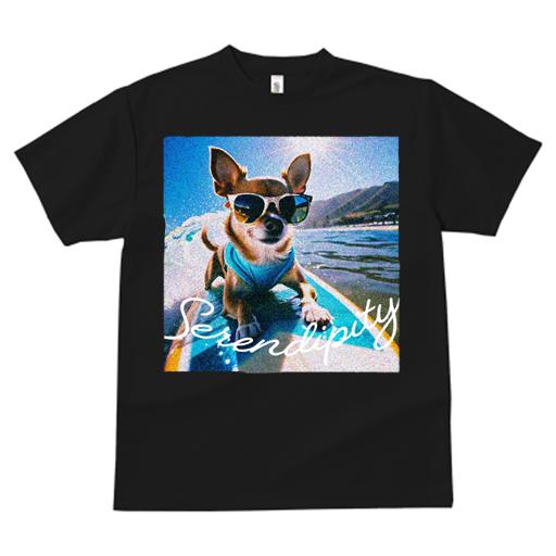 Tシャツ レディース 犬ファン 半袖 春夏 犬柄 プリント カジュアル かわいい 人間用 フィットネス ダンス サングラス チワワ サーフィン 海 ビーチ