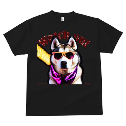 Tシャツ レディース 犬ファン 半袖 春夏 犬柄 プリント カジュアル かわいい 人間用 フィットネス ダンス サングラス シベリアンハスキー バンダナ テキスト