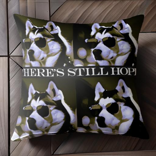 サングラス シベリアンハスキー テキスト 希望 クッションカバー 45×45cm アニマル柄 おしゃれ 可愛い ..