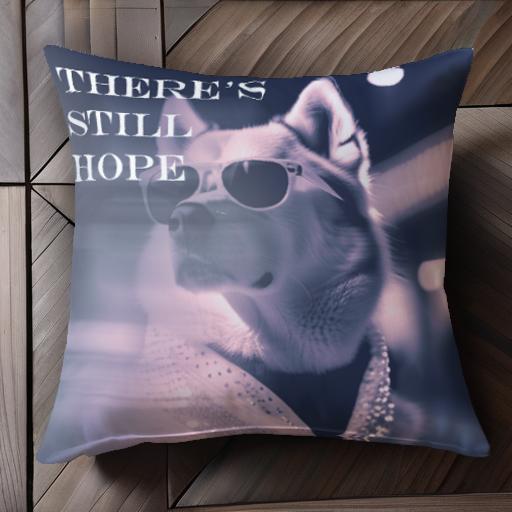 サングラス シベリアンハスキー スポットライト ソフトフィルター クッションカバー 45×45cm アニマル..