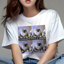 Tシャツ レディース 犬ファン 半袖 春夏 犬柄 プリント カジュアル かわいい 人間用 フィットネス ダンス イチゴ ポメラニアン ぬいぐるみ 希望(4)