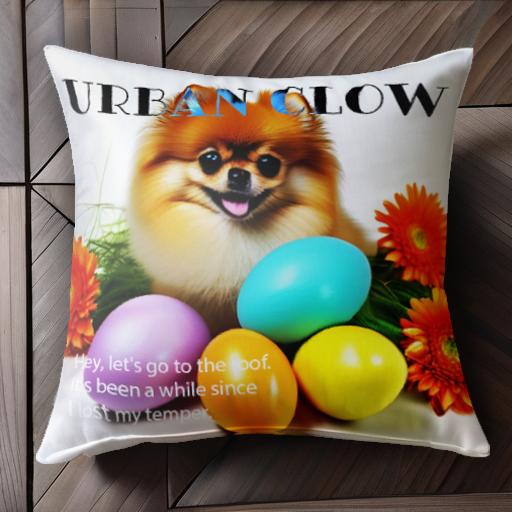 卵 ポメラニアン 花 クッションカバー 45×45cm アニマル柄 おしゃれ 可愛い クッション本体付き 正方形 犬ファン 卵 ポメラニアン 花 クッションカバー 45×45cm アニマル柄 おしゃれ 可愛い クッション本体付き 正方形 犬ファン