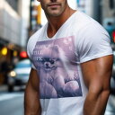 Tシャツ メンズ キッズ 犬ファン 半袖 春夏 犬柄 プリント カジュアル かわいい 人間用 フィットネス ダンス タマゴ ポメラニアン 草 シャボン玉