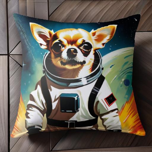 宇宙服 チワワ 惑星 星 宇宙 クッションカバー 45×45cm アニマル柄 おしゃれ 可愛い クッション本体付き 正方形 犬ファン 宇宙服 チワワ 惑星 星 宇宙 クッションカバー 45×45cm アニマル柄 おしゃれ 可愛い クッション本体付き 正方形 犬ファン