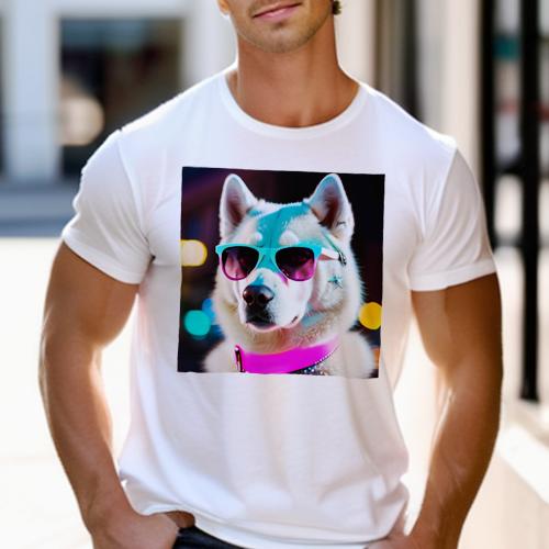 Tシャツ メンズ キッズ 犬ファン 半袖 春夏 犬柄 プリント カジュアル かわいい 人間用 フィットネス ..