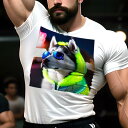 Tシャツ メンズ キッズ 犬ファン 半袖 春夏 犬柄 プリント カジュアル かわいい 人間用 フィットネス ダンス サングラス シベリアンハスキー 夜 ネオン ...
