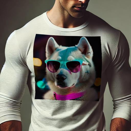 長袖Tシャツ 人間用 メンズ 秋春夏 プリント レジャー アウトドア カジュアル かわいい 犬ファン サン..