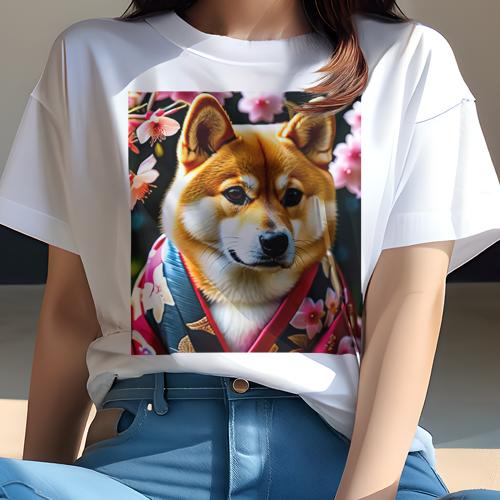 Tシャツ レディース 犬ファン 半袖 春夏 犬柄 プリント カジュアル かわいい 人間用 フィットネス ダン..