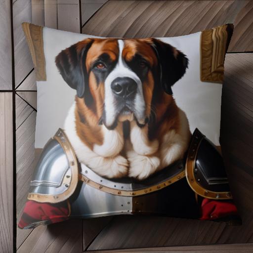 鎧 セントバーナード 写真 クッションカバー 45×45cm アニマル柄 おしゃれ 可愛い クッション本体付き 正方形 犬ファン 鎧 セントバーナード 写真 クッションカバー 45×45cm アニマル柄 おしゃれ 可愛い クッション本体付き 正方形 犬ファン