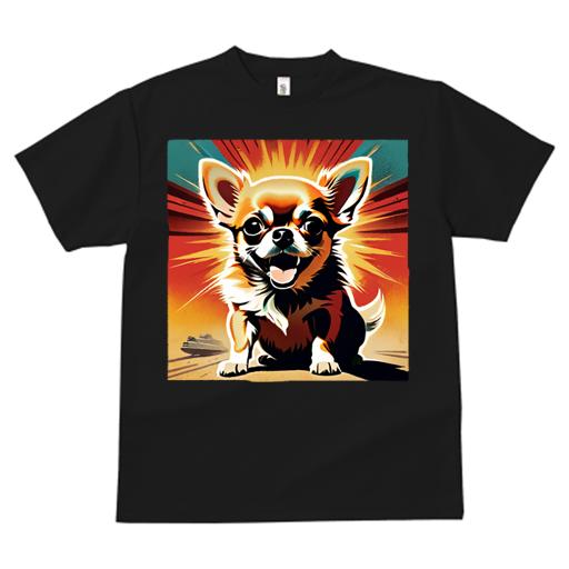 Tシャツ レディース 犬ファン 半袖 春夏 犬柄 プリント カジュアル かわいい 人間用 フィットネス ダンス 太陽 チワワ 車 アート カラフル 可愛い