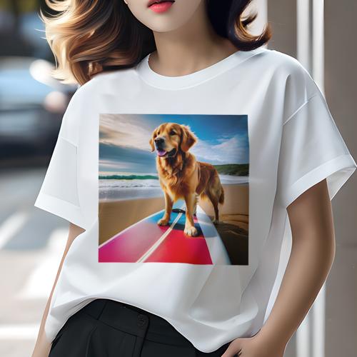 Tシャツ レディース 犬ファン 半袖 春夏 犬柄 プリント カジュアル かわいい 人間用 フィットネス ダン..