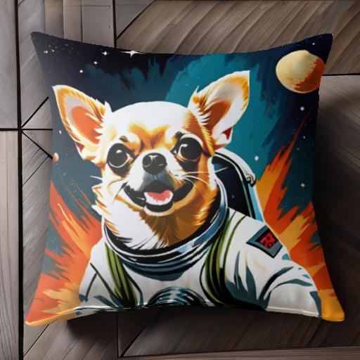 宇宙 チワワ アストロノーツ ロケット 星 惑星 クッションカバー 45×45cm アニマル柄 おしゃれ 可愛い クッション本体付き 正方形 犬ファン 宇宙 チワワ アストロノーツ ロケット 星 惑星 クッションカバー 45×45cm アニマル柄 おしゃれ 可愛い クッション本体付き 正方形 犬ファン