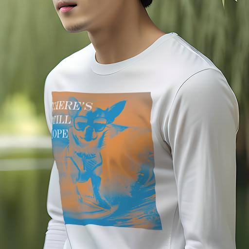 長袖Tシャツ 人間用 メンズ 秋春夏 プリント レジャー アウトドア カジュアル かわいい 犬ファン サーフィン チワワ サングラス 楽しんでいる犬