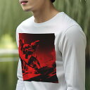 長袖Tシャツ 人間用 メンズ 秋春夏 プリント レジャー アウトドア カジュアル かわいい 犬ファン サングラス チワワ サーフィン 波 海