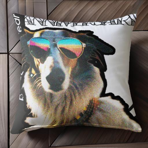 サングラス ボルゾイ 鮮やか クール モダン クッションカバー 45×45cm アニマル柄 おしゃれ 可愛い クッション本体付き 正方形 犬ファン