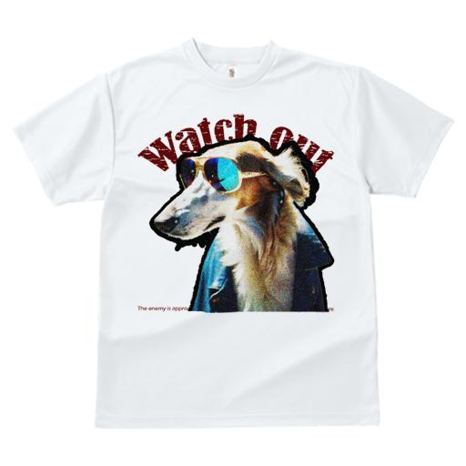 Tシャツ レディース 犬ファン 半袖 春夏 犬柄 プリント カジュアル かわいい 人間用 フィットネス ダンス サングラス ボルゾイ ジャケット 警告