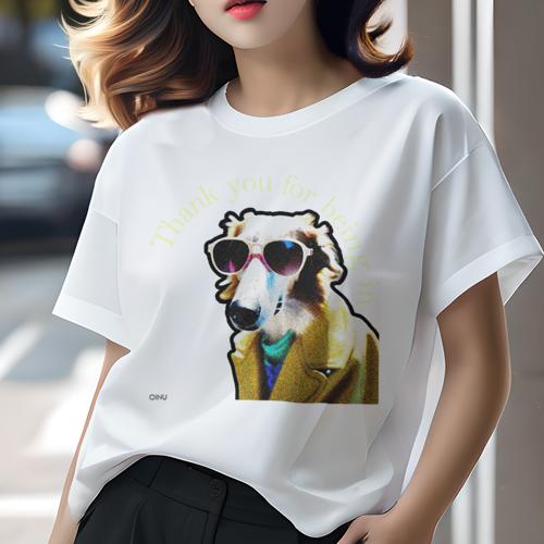 Tシャツ レディース 犬ファン 半袖 春夏 犬柄 プリント カジュアル かわいい 人間用 フィットネス ダンス サングラス ボルゾイ コート テキスト メッセージ Tシャツ レディース 犬ファン 半袖 春夏 犬柄 プリント カジュアル かわいい 人間用 フィットネス ダンス サングラス ボルゾイ コート テキスト メッセージ