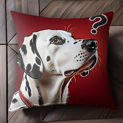 ダルメシアン クッションカバー 45×45cm アニマル柄 おしゃれ 可愛い クッション本体付き 正方形 犬ファン