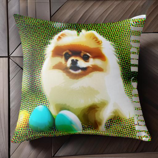 卵 ポメラニアン ポップアート アーバンジャングル クッションカバー 45×45cm アニマル柄 おしゃれ 可愛い クッション本体付き 正方形 犬ファン 卵 ポメラニアン ポップアート アーバンジャングル クッションカバー 45×45cm アニマル柄 おしゃれ 可愛い クッション本体付き 正方形 犬ファン