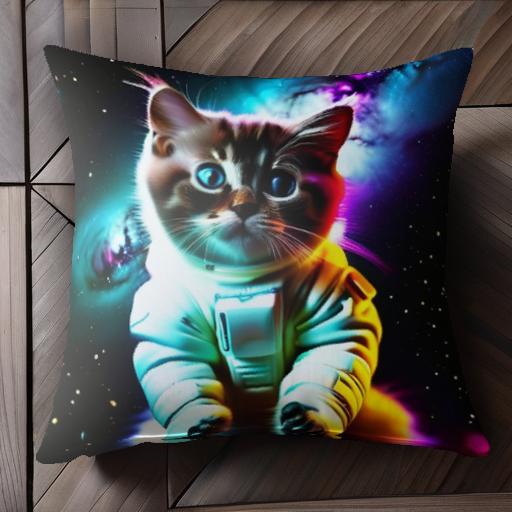 猫 宇宙 宇宙服 クッションカバー 45×45cm アニマル柄 おしゃれ 可愛い クッション本体付き 正方形 犬ファン 猫 宇宙 宇宙服 クッションカバー 45×45cm アニマル柄 おしゃれ 可愛い クッション本体付き 正方形 犬ファン