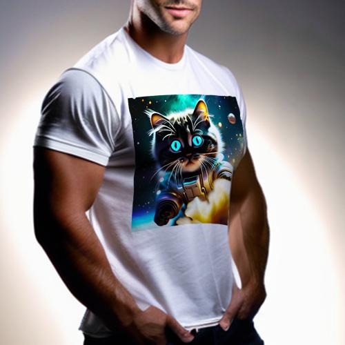 Tシャツ メンズ キッズ 犬ファン 半袖 春夏 犬柄 プリント カジュアル かわいい 人間用 フィットネス ダンス 宇宙 その他 猫 青い目 スペーススーツ 惑星