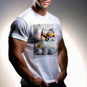 Tシャツ メンズ キッズ 犬ファン 半袖 春夏 犬柄 プリント カジュアル かわいい 人間用 フィットネス ダンス 花 ポメラニアン たまご パーティー
