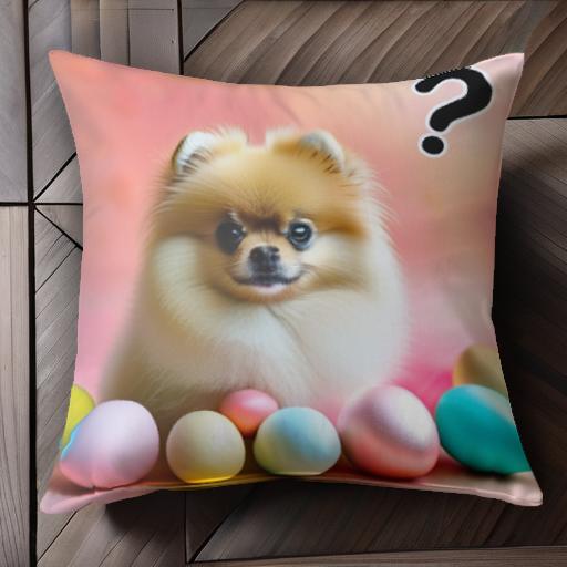 カラフルな卵 ポメラニアン クエス