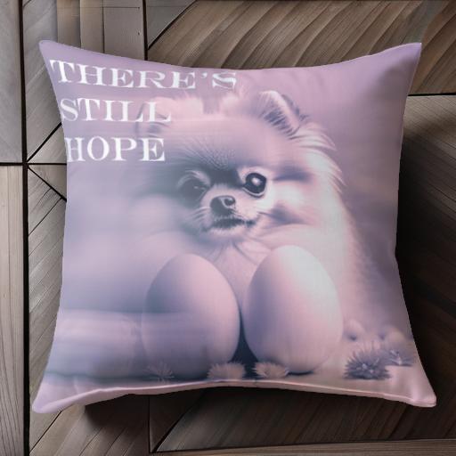 卵 ポメラニアン 花 希望 クッショ