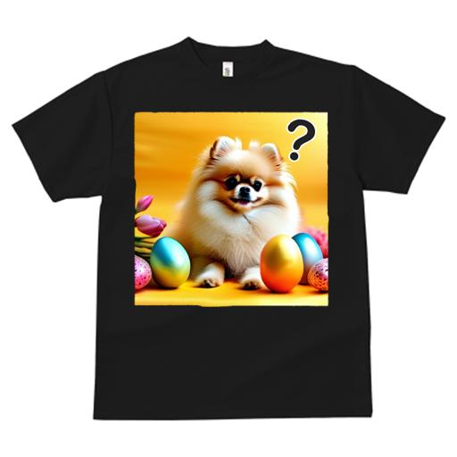 Tシャツ レディース 犬ファン 半袖 春夏 犬柄 プリント カジュアル かわいい 人間用 フィットネス ダンス タマゴ ポメラニアン チューリップ クエスチョンマーク