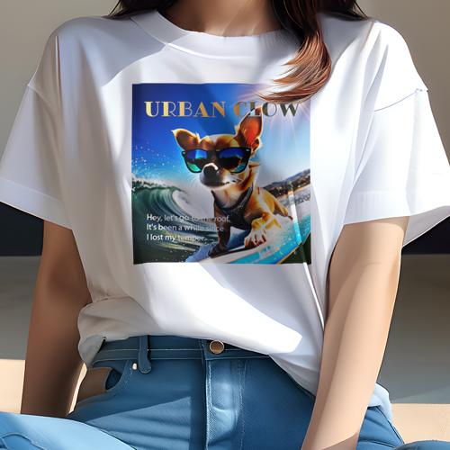 Tシャツ レディース 犬ファン 半袖 春夏 犬柄 プリント カジュアル かわいい 人間用 フィットネス ダンス サーフボード チワワ サングラス 海 空 Tシャツ レディース 犬ファン 半袖 春夏 犬柄 プリント カジュアル かわいい 人間用 フィットネス ダンス サーフボード チワワ サングラス 海 空