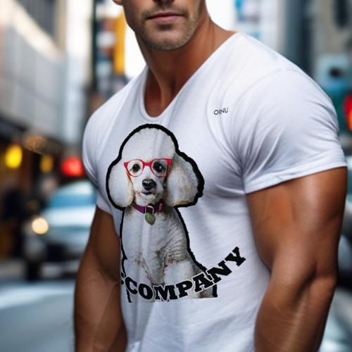 楽天フロントップ楽天市場店Tシャツ メンズ キッズ 犬ファン 半袖 春夏 犬柄 プリント カジュアル かわいい 人間用 フィットネス ダンス メガネ プードル 首輪 テキスト アクセサリー