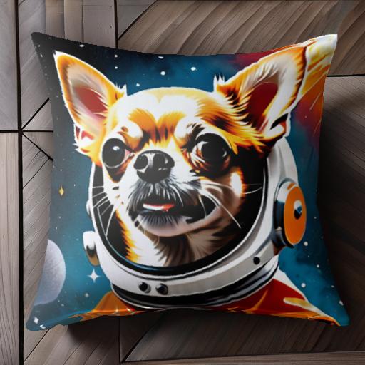 宇宙 チワワ 宇宙服 惑星 クッショ