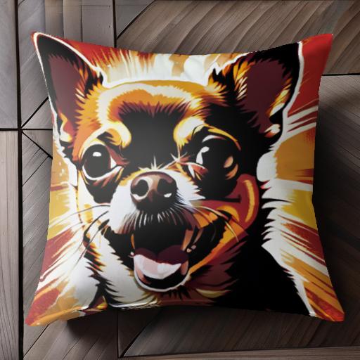 ポップアート チワワ カラフル 太陽