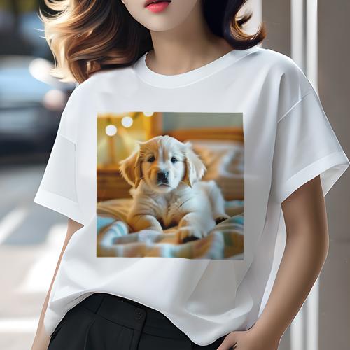 Tシャツ レディース 犬ファン 半袖 