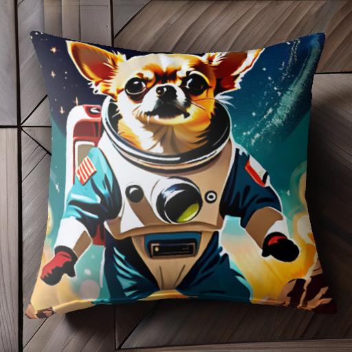 宇宙飛行士 チワワ 宇宙 冒険 クッションカバー 45×45cm アニマル柄 おしゃれ 可愛い クッション本体付き 正方形 犬ファン 宇宙飛行士 チワワ 宇宙 冒険 クッションカバー 45×45cm アニマル柄 おしゃれ 可愛い クッション本体付き 正方形 犬ファン