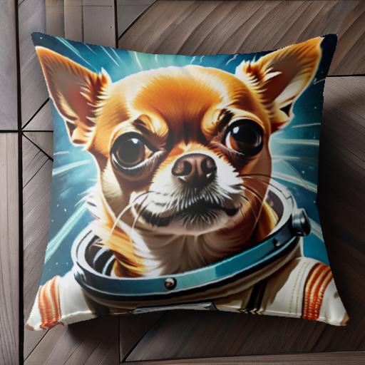 宇宙 チワワ エキサイティング 未来 クッションカバー 45×45cm アニマル柄 おしゃれ 可愛い クッション..