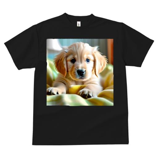 Tシャツ レディース 犬ファン 半袖 春夏 犬柄 プリント カジュアル かわいい 人間用 フィットネス ダンス 子犬 ゴールデンレトリバー かわいい フワフワ ベッド