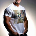 Tシャツ メンズ キッズ 犬ファン 半袖 春夏 犬柄 プリント カジュアル かわいい 人間用 フィットネス ダンス サングラス ボーダーコリー コート ストライ...