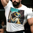 Tシャツ メンズ キッズ 犬ファン 半袖 春夏 犬柄 プリント カジュアル かわいい 人間用 フィットネス ダンス サングラス その他 コート 街