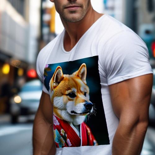 Tシャツ メンズ キッズ 犬ファン 半袖 春夏 犬柄 プリント カジュアル かわいい 人間用 フィットネス ダンス 着物 柴犬 花 Tシャツ メンズ キッズ 犬ファン 半袖 春夏 犬柄 プリント カジュアル かわいい 人間用 フィットネス ダンス 着物 柴犬 花